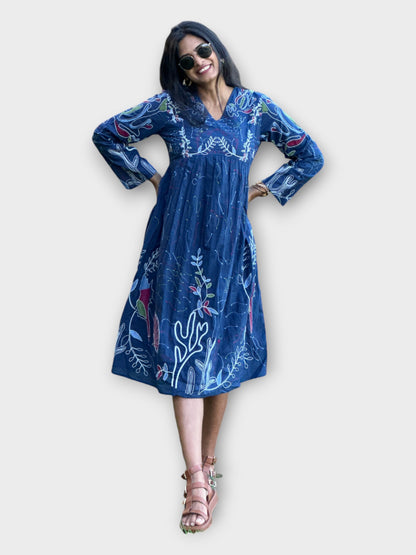 Blue Marine Midi Dress