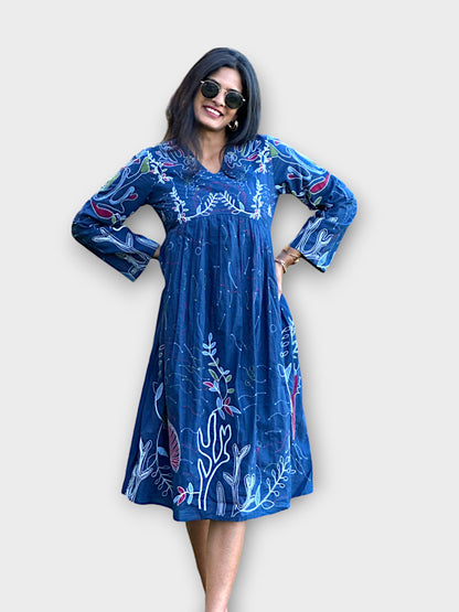 Blue Marine Midi Dress