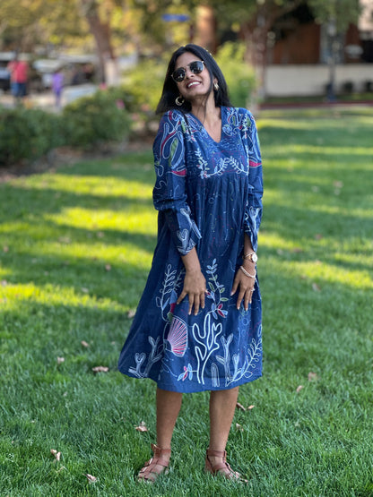 Blue Marine Midi Dress